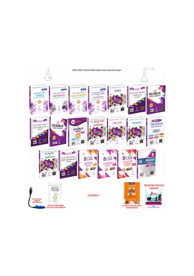 Karekök 8. Sınıf Lgs Tüm Dersler Konu Anlatımı 20 Kitap Seti