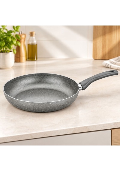Granit Tava 30 Cm Tek Saplı Çok Renkli