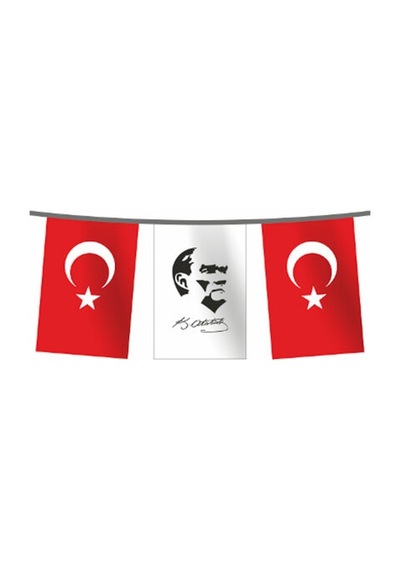 Dizili Türk Bayrağı ve Atatürk Resmi