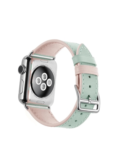 Ally Apple Watch Uyumlu - Ultra 49mm 7-8 45mm 6-5-4 44mm Hakiki Deri Kayış Kordon 3-2-1 42mm- 5775