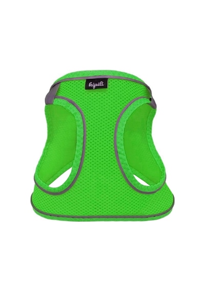 Üç Kilitli Sportif Kedi Köpek Göğüs Tasması 20-24 Cm Xxx-small Yeşil
