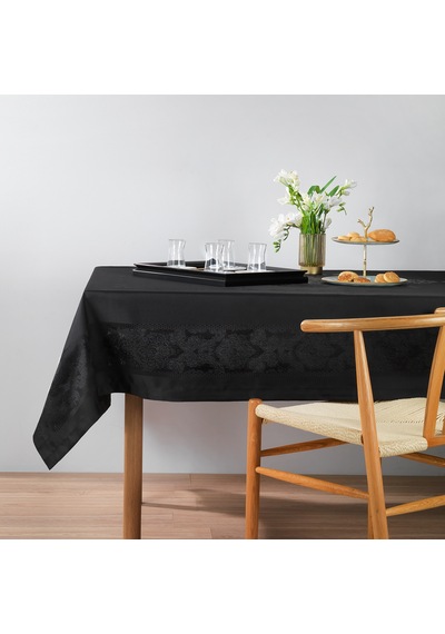 Schafer Home Amar Masa Örtüsü 150x220cm 1 Parça - Siyah Siyah