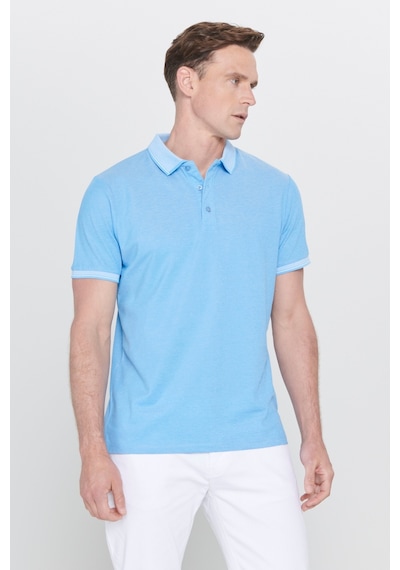 Ac&Co / Altınyıldız Classics 4A4820200047Sabm Düğmeli Polo Yaka Cepsiz Slim Fit Erkek Tişört Saks Mavisi - Beyaz Saks Mavi Ac&Co / Altınyıldız Classics 4A4820200047Sabm Düğmeli Polo Yaka Cepsiz Slim Fit Erkek Tişört Saks Mavisi - Beyaz Saks Mavi