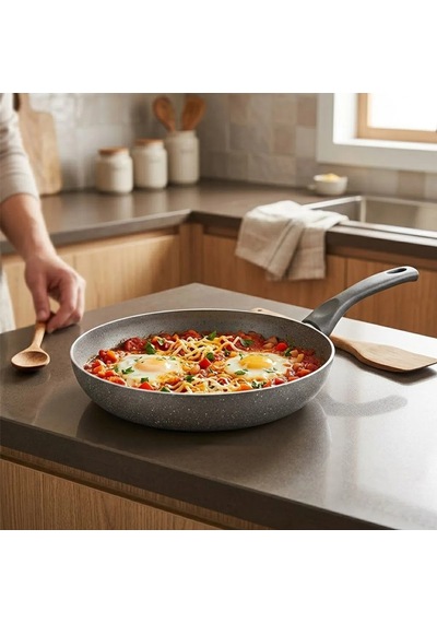 Granit Tava 20 Cm Tek Saplı Diğer