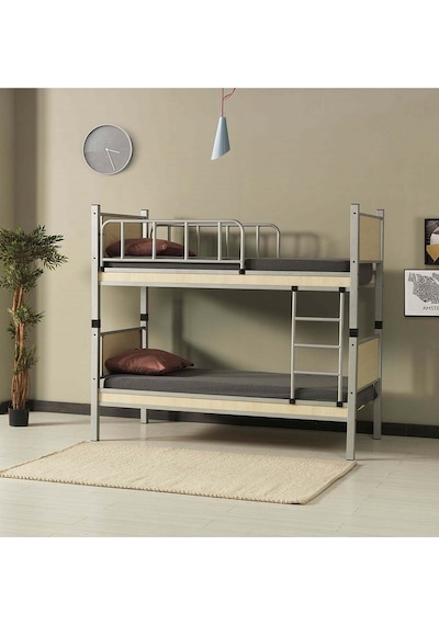 Argimo Yurt Metal Ahşap Ranza Ve Karyola 90 x 200 Gri