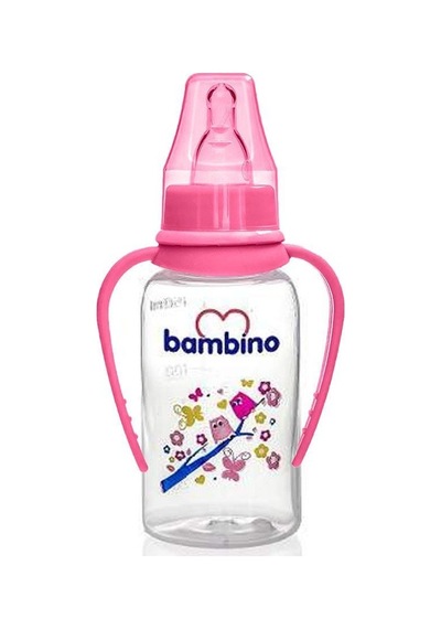 Bambino 0+ Ay Natural PP Kulplu Biberon 150 ML - Pembe