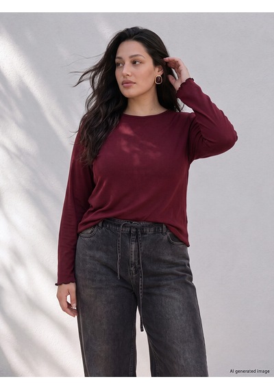 Lcw Curve Kahverengi Büyük Beden Kadın Body 2'li