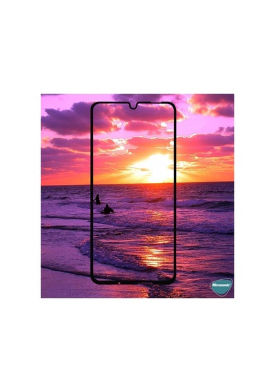 Huawei P Smart 2020 Tam Kaplayan Temperli Cam Ekran Koruyucu Siyah