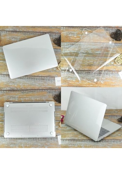 Macbook Pro 14.2 İnç Kılıf A2442 A2779 A2918 A2992 A3112 A3401 A3185 A3434 A3426 A3427 Uyumlu Kristal Parlak Şeffaf Sert Kapak Hard Case İnce Koruyucu Şeffaf