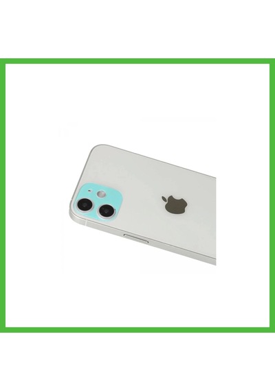 Vaveni İphone 12 Uyumlu Rainbow Kamera Lens Koruma Cam - Yeşil Arz