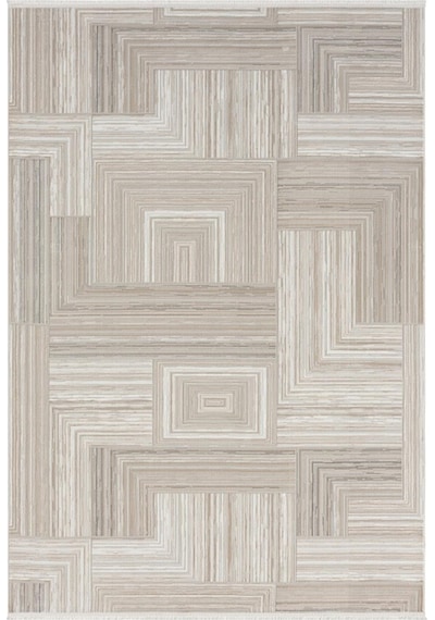 Çam Halı Gusto 902 Bej Seyran Halı Modern Desen Makine Halısı