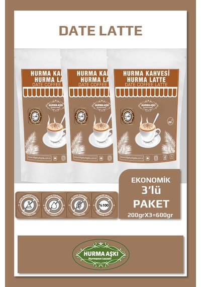 Hurma Aşkı Hurma Latte 3 x 200 G