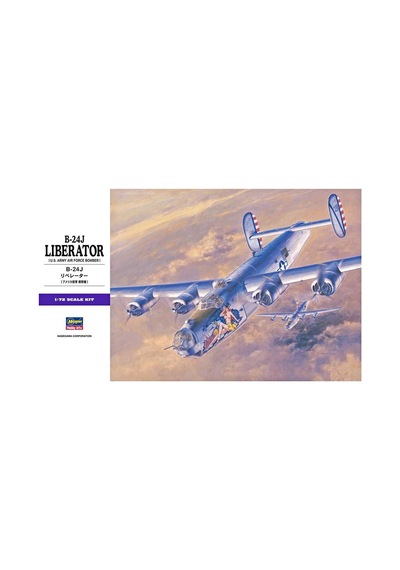 Hasegawa E29 1559 1/72 Ölçek, B-24j Liberator, Savaş Uçağı Plastik Model Kiti-49734