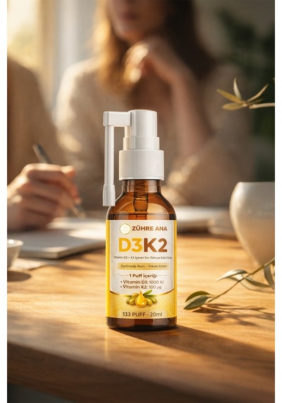 Vitamin D3&k2 İçeren Sıvı Takviye Sprey 20 ML