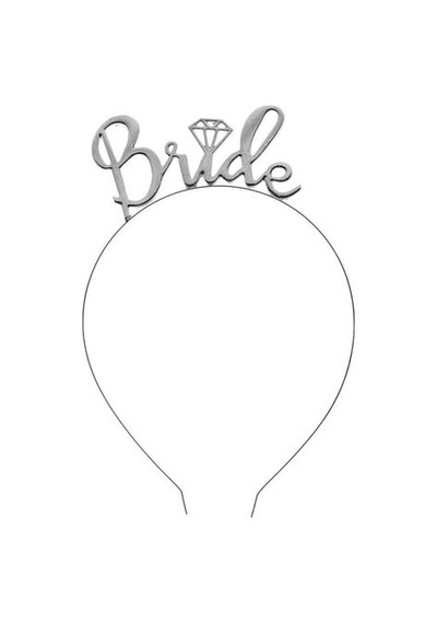 Benim Marifetlerim Gümüş Pırlantalı Bride Metal Taç
