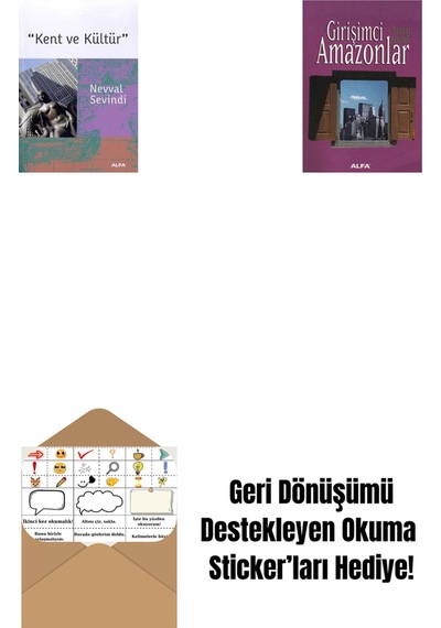 Kent Ve Kültür + Girişimci Amazonlar + Okuma Sticker'ları