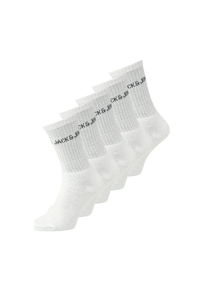 Jack & Jones 12266536 Jacregen Tennis 5 Pack Noos Çorap Beyaz