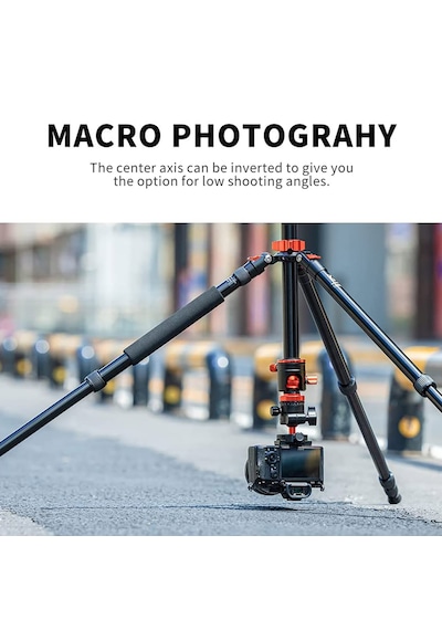 K&F Concept SA254T3 Profesyonel Deve Boynu Tripod 191 CM (T254A4+BH-28L)