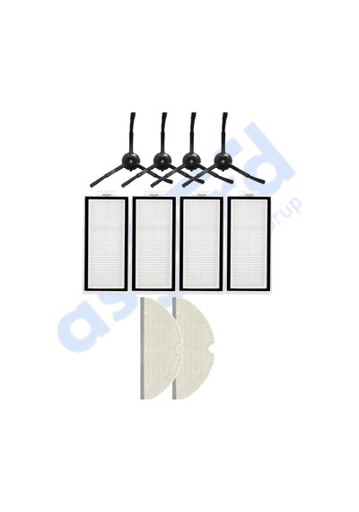 Roborock Q8 Max , Q8 Max+ Uyumlu 4 Yan Fırça 4 Filtre 2 Mop Pkt-iasgf0001257