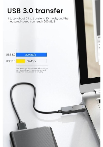 Usb To Type-c Mini Telefon Çevirici Adaptör Yd-70
