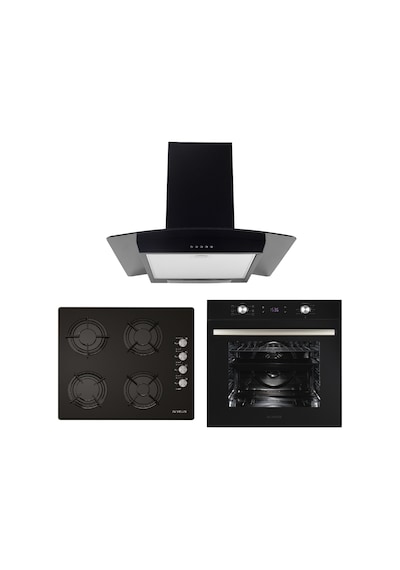 Alveus Akdeniz 627 MFA 627 - GLS 640 - İber Siyah Ankastre Set