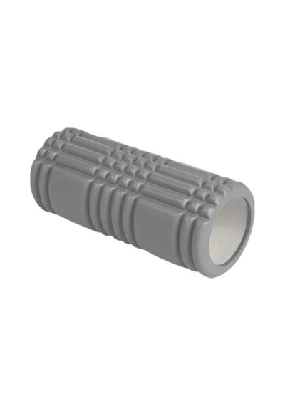 T119 Yüksek Yoğunlukta Orta Sert Deluxe Foam Roller Masaj Köpüğü Pilates Masaj Rulosu Yoga Roller Gri