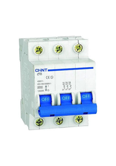 Chint Trifaze 3X40A C Tipi Otomatik Sigorta 4.5Ka 186506