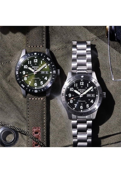 Seiko5 Sports Field Hdb006k1 Hdb006k Otomatik Erkek Kol Saati Metalik Gri