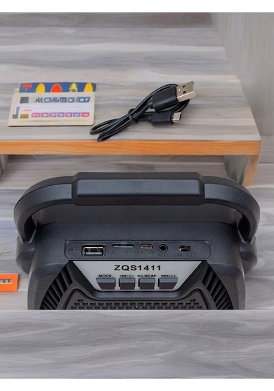 5 Watt Usb-sd-aux-fm-bluetooth Destekli Taşınabilir Hoparlör Zqs-1411