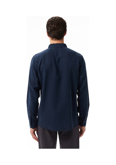 Nautica Erkek Lacivert Classic Fit Gömlek Düz W57536t Lacivert