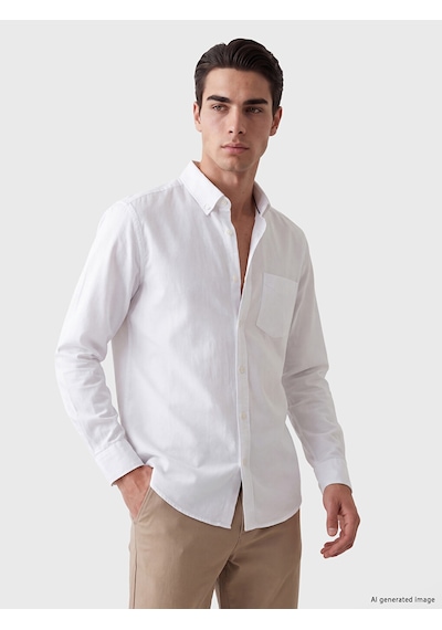 Lcw Vision Beyaz Regular Fit Oxford Erkek Gömlek