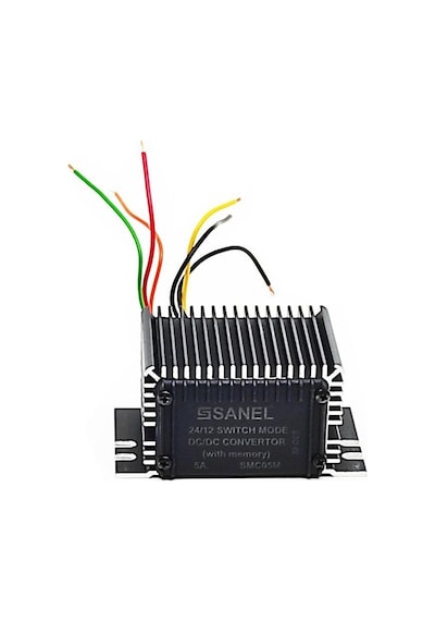Sanel Konvertör 5 Amper 24V 12V Voltaj Düşürücü Radyo Hafızalı SM
