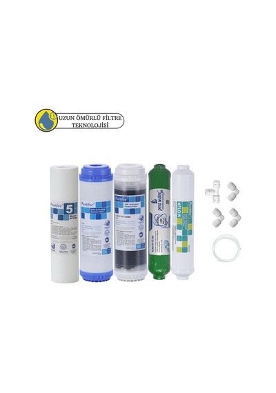 Purefer Açık Kasa Çift Karbonlu Sertifikalı 5li Mebransız Alkalili
