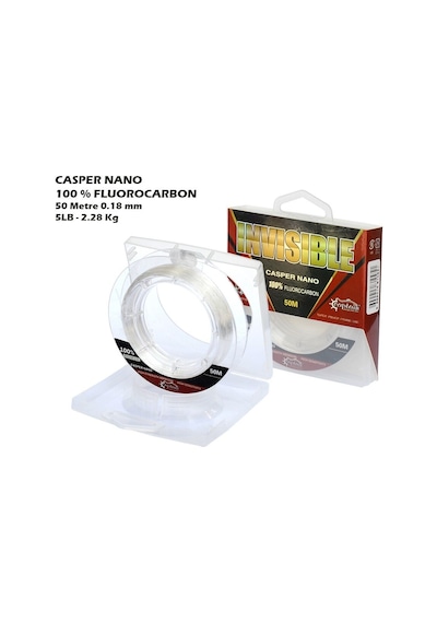 Captain Casper Nano %100 Fluoro Carbon Misina 50Mt 0.18 Mm