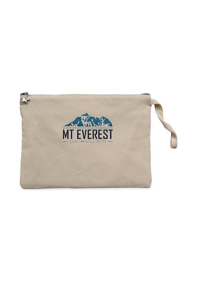 Everest 8848 m Krem Clutch Astarlı Cüzdan / El Çantası Krem