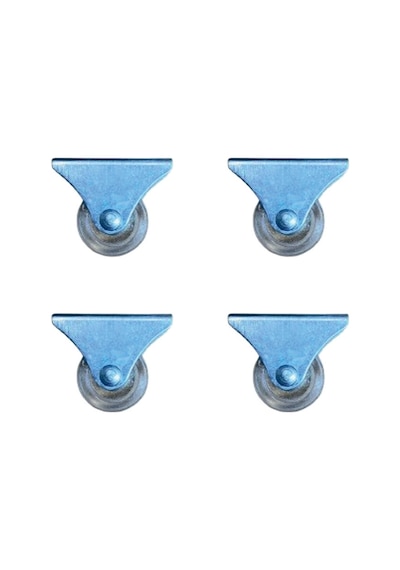 Furç Sabit Teker - 38mm - Şeffaf Hks237 - 4 Adet Çok Renkli