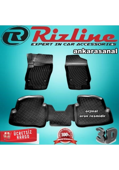 Rizline Skoda Fabia 3D Paspas Havuzlu Siyah Hb 2014-2020 Arası N11.10245