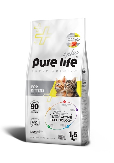 Pure Life Plus Somonlu Yavru Kedi Maması 1500 G