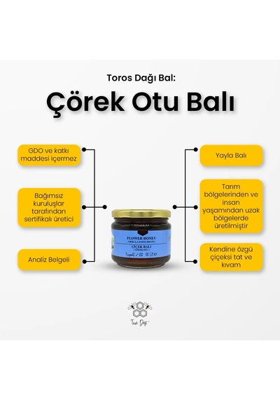 Toros Dağı Bal Çörek Otu Balı 400 G