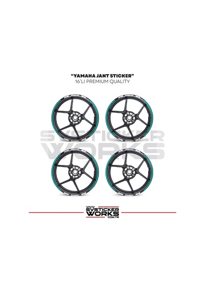 Yamaha Jant Sticker Seti Yüksek Kalite 16lı Jant Set Yamaha Uyumlu 50514760