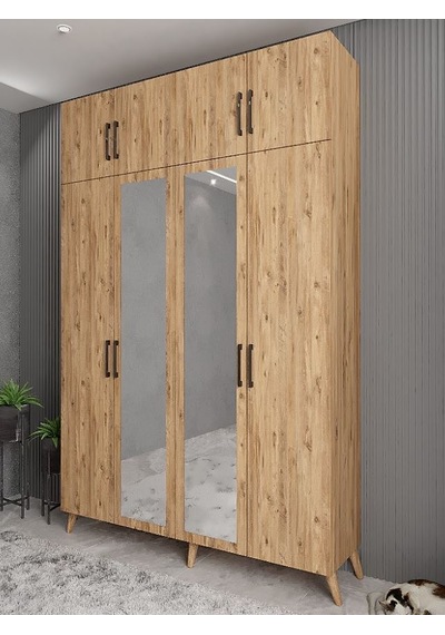 Açelya Portmanto Vestiyer Çam  M8-180 cm