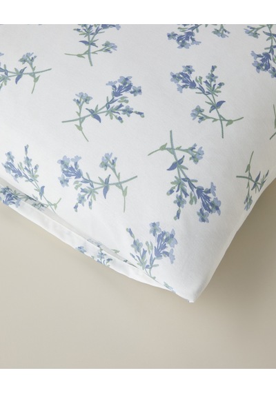 English Home Blue Spring Kolay Ütülenir 2'li Yastık Kılıfı 50x70 Cm Mavi