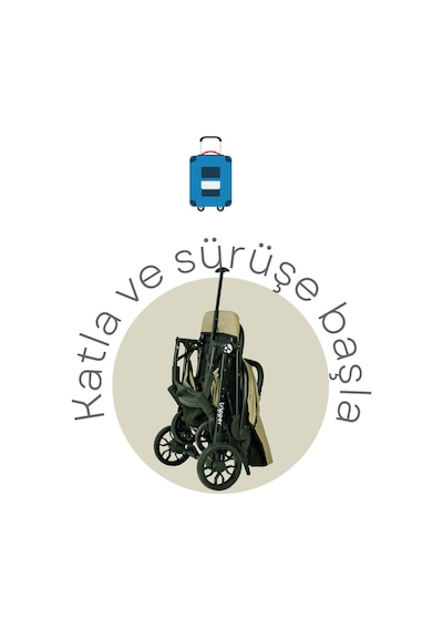Babycare Tripper Kabin Boy Bebek Arabası - Kahverengi