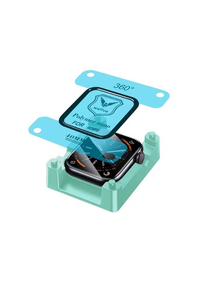 Apple Uyumlu Watch 40mm Polymer Nano Ekran Koruyucu + Kolay Uygulama Aparatlı