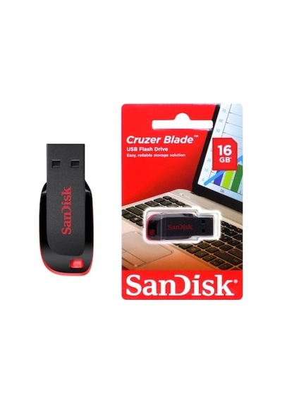 SanDisk Cruze Blade SDCZ60-016G-B35 16 GB Usb 2.0 Flash Bellek