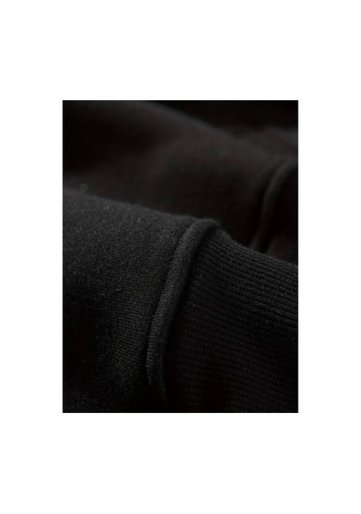 Medinenur Beach Baskılı Kapüşonlu Sweatshirt Siyah