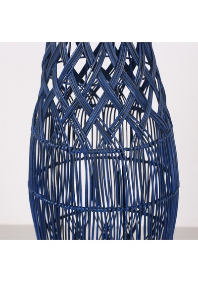 Seher Mavi Rattan Mumluk 25x60x70 Cm Mavi