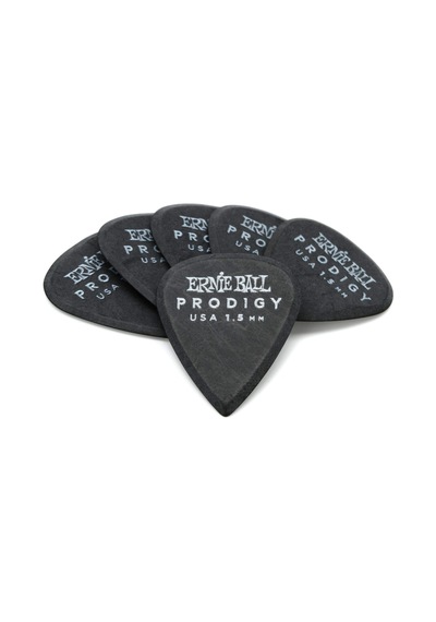 Ernie Ball Standart Prodigy Seçtikleri, 1,5 Mm, Siyah, 6'lı Paket