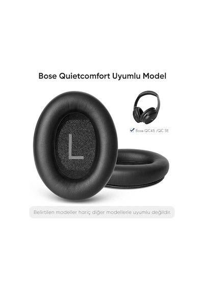 Bose İle Uyumlu Quietcomfort 45 Qc45 & Quiet Comfort Se Qc Se İçin Suni Deri Kulaklık P