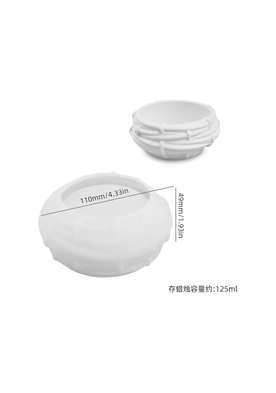 Dekoratif Kuş Yuvası Silikon Kalıp Alçı, Taş Tozu, Beton Ve Çimento Uyumlu 110x49 Mm